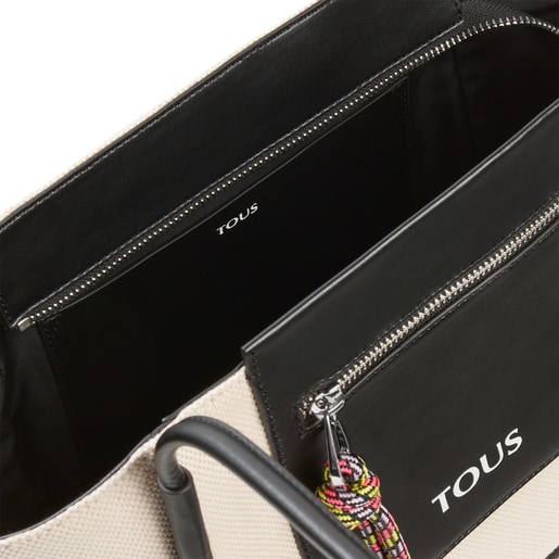 Сумка-тоут среднего размера TOUS Empire Cotton бежевого цвета