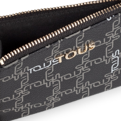 Black New TOUS Logogram Change purse-cardholder
