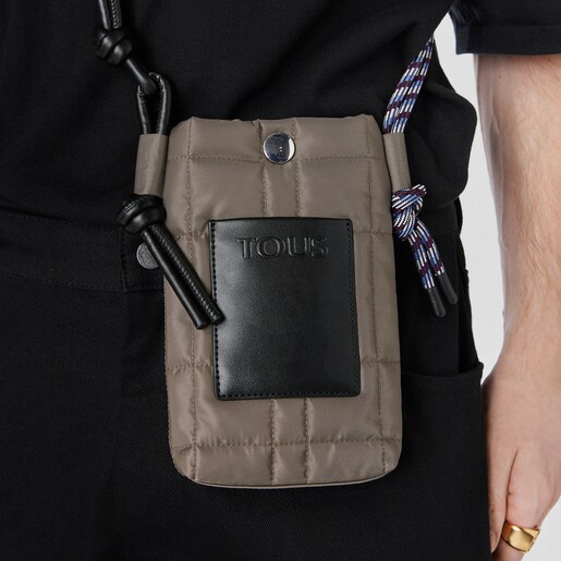 Mini bolso caqui TOUS Empire Padded