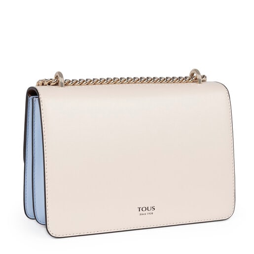 Маленькая бежевая и коричневая сумка-кроссбоди Audree