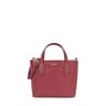 Small burgundy Script Day tote bag