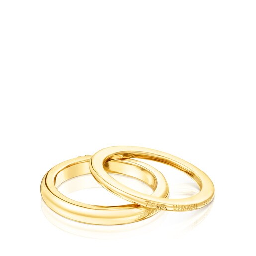 مجموعة من خواتم Fellow من TOUS مصنوعة من فيرميل الفضة