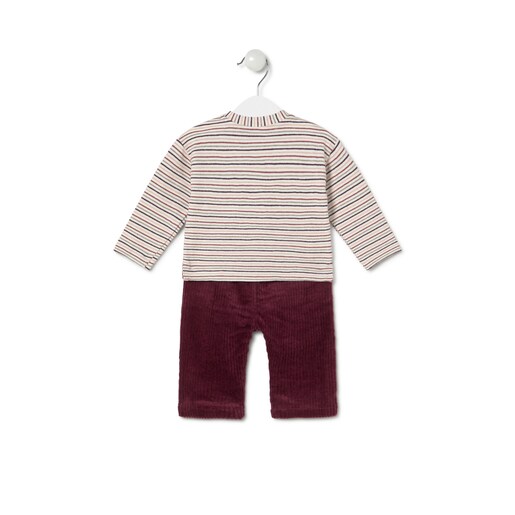 Boys outfit in Garnet maroon