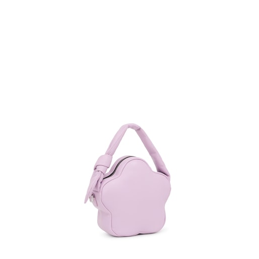 Sac à bandoulière mauve fleur TOUS Carol