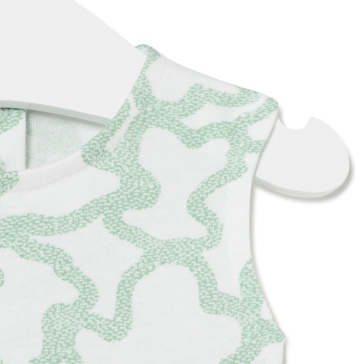 Baby girls bodysuit with skirt in Kaos mist