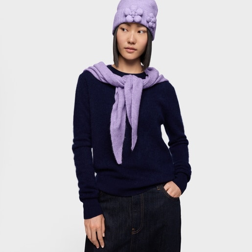 وشاح مثلث الشكل باللون الموف من التشكيلة TOUS Daisy