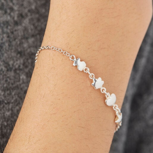 Silver Mini Icons motifs Bracelet | TOUS