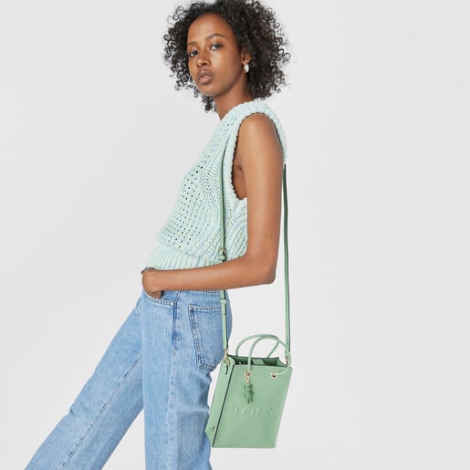 Mini bolso caqui TOUS La Rue