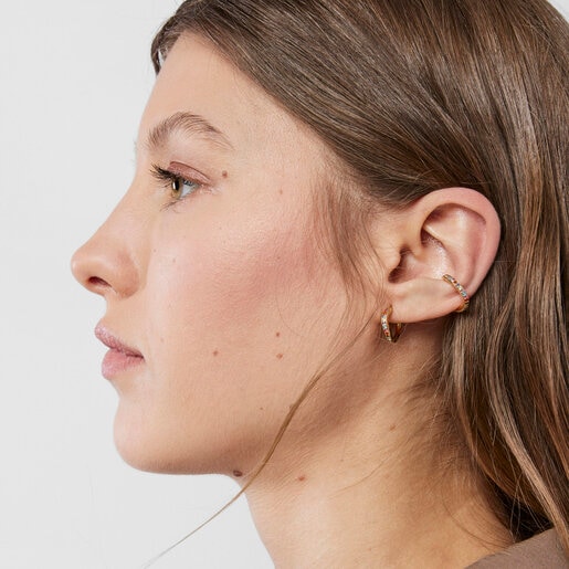 Silver vermeil TOUS Vibrant Colors Earcuff with gemstones