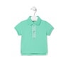 Piqué polo t-shirt in Casual mist