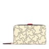 Portefeuille Kaos Icon moyen multicolore beige et rouge