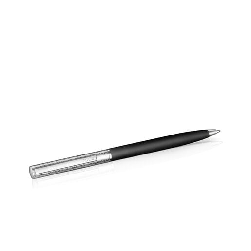Steel TOUS Kaos Ballpoint pen lacquered in black | TOUS