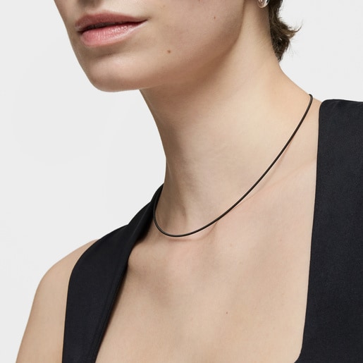 Black platinum Necklace TOUS ATELIER