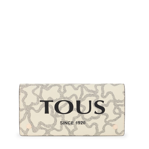 Medium beige Kaos Legacy flat Wallet