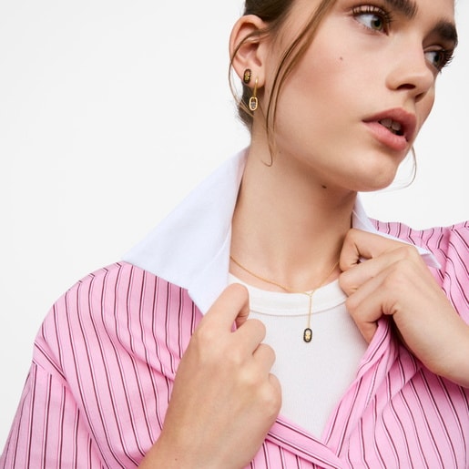 Necklace with 18kt gold plating over silver and spinels TOUS Camille