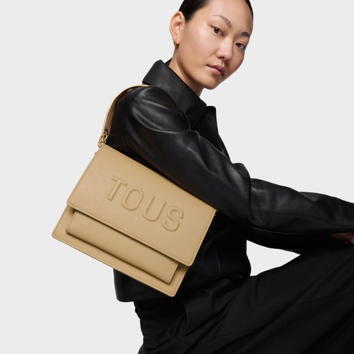 Medium sand-colored Audree Crossbody bag TOUS Brenda