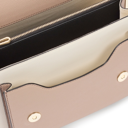 Sac à bandoulière Audree TOUS Kaos Mini Evolution moyen beige