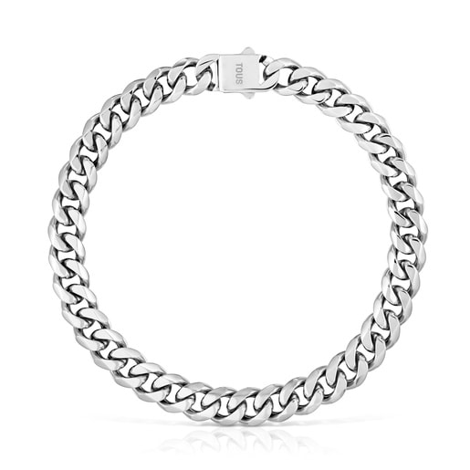 Steel curb chain Necklace TOUS Basics