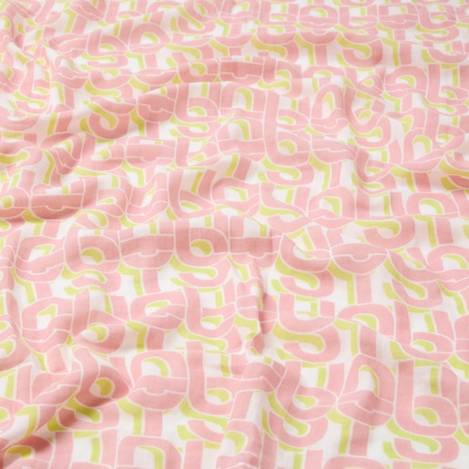 Baby muslin in Muse TOUS manifesto pink