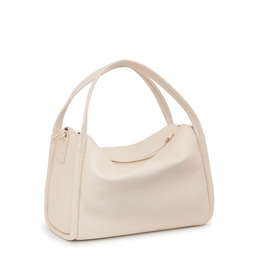 Sac city en cuir beige TOUS Miranda