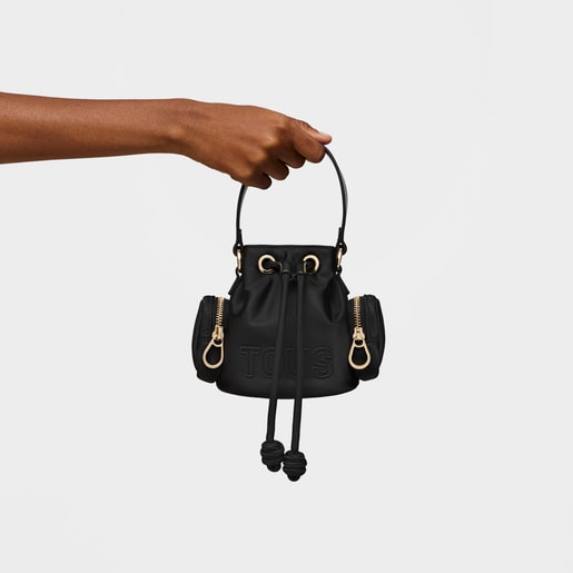 ブラックのミニバケツバッグ TOUS Roomy