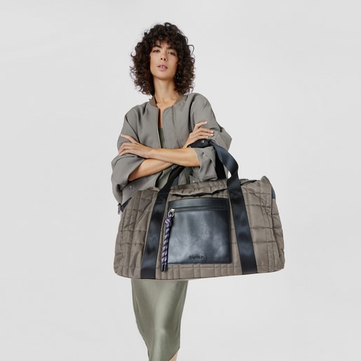 Sac shopping TOUS On The Go grand kaki