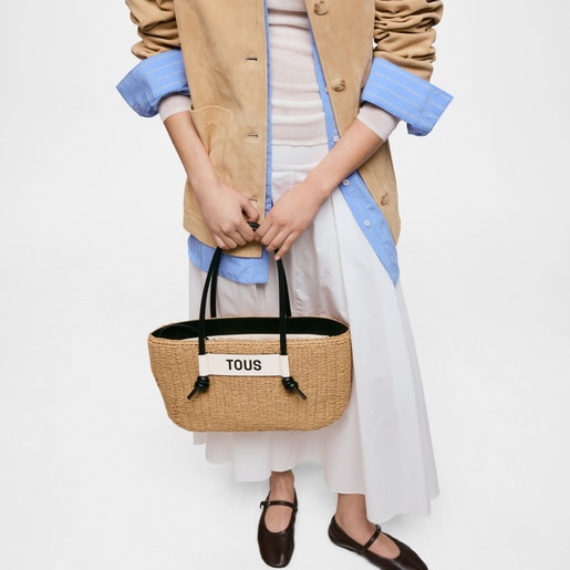 תיק סל Scoubidou גדול בצבע שחור