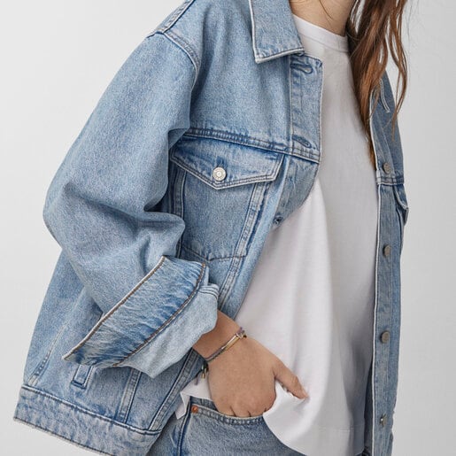 سوار نجمة من فيرميل الفضة TOUS Good Vibes بحبل أخضر