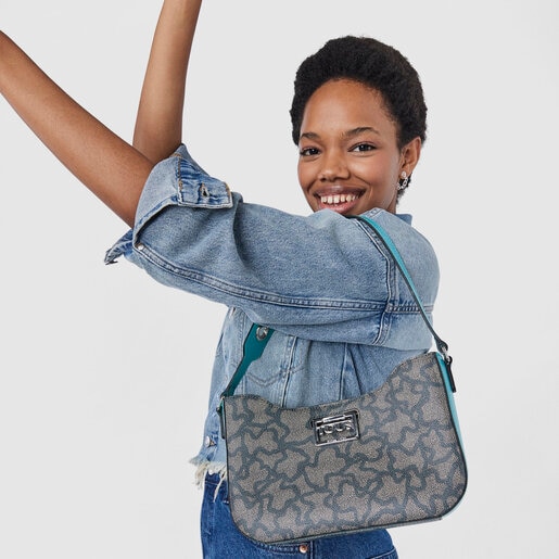 Black and turquoise Kaos Legacy Shoulder bag