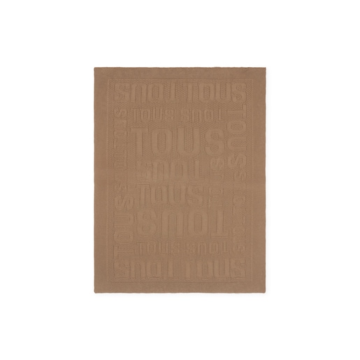 Baby blanket in Nilo TOUS logo beige