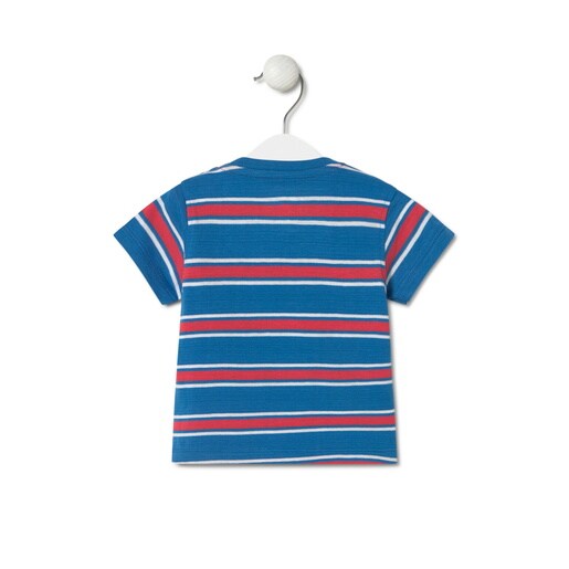 Striped t-shirt in Casual blue