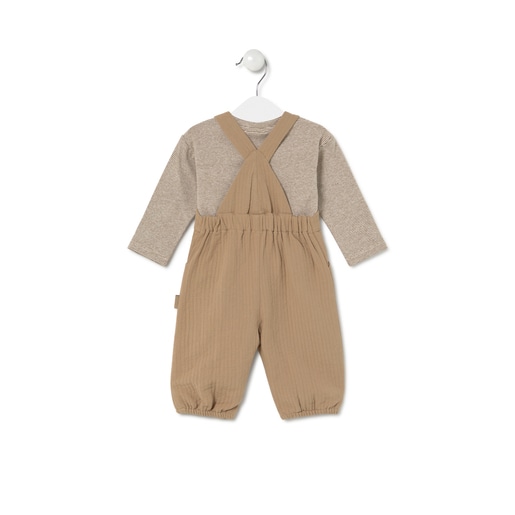 Boys outfit in Brown beige
