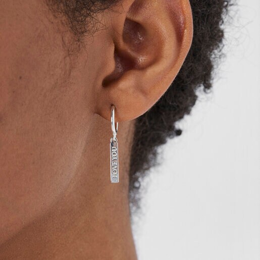 עגילי וולנטיינס דיי בכסף