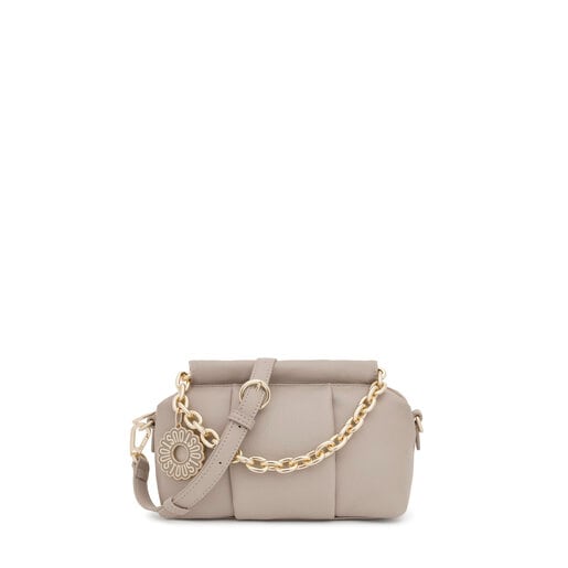 Sac à bandoulière taupe petit TOUS Jane