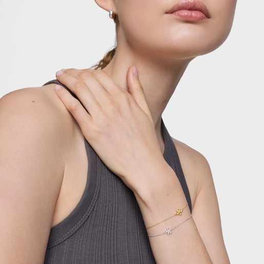 Pulsera cadena flor de plata TOUS Motivos