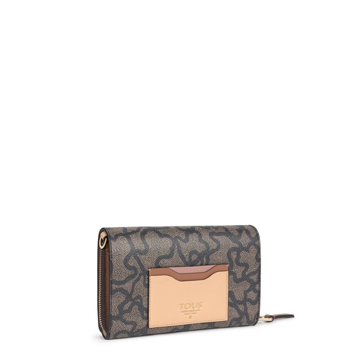 Multi-beige Kaos Icon Crossbody wallet