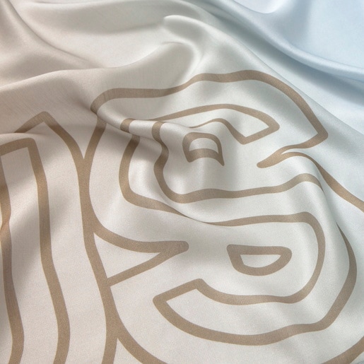 Black multicolored Foulard TOUS Lines Gradient