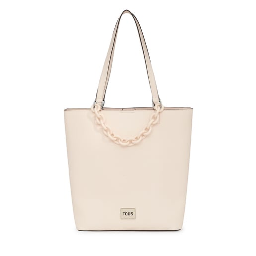 Large beige TOUS Sylvia Shopping bag