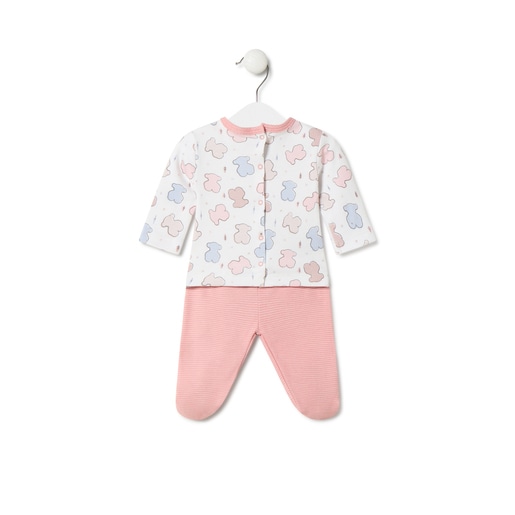 Newborn baby outfit in Colors pink