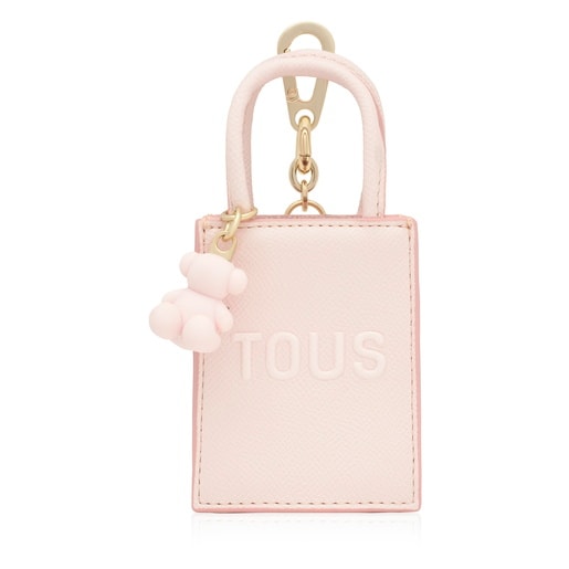 Llavero mini bolso pop rosa claro