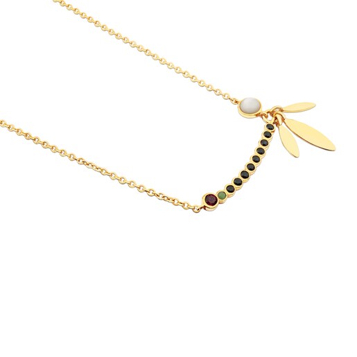 שרשרת Sky Power מכסף מצופה זהב 18 קראט בשילוב אבני חן