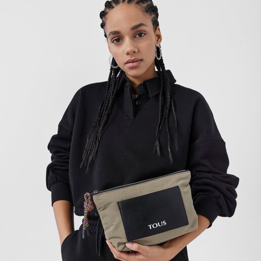 Khaki TOUS Empire Cotton Toiletry bag