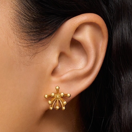 17mm 18kt gold plating over silver Earrings TOUS Garden