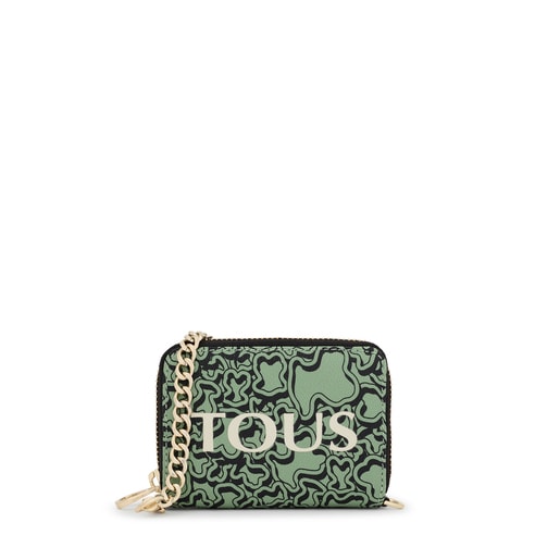 Khaki TOUS Kaos Mini Evolution Hanging Change Purse