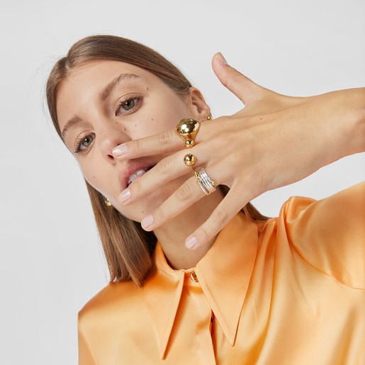 Silver vermeil Plump Ring TOUS