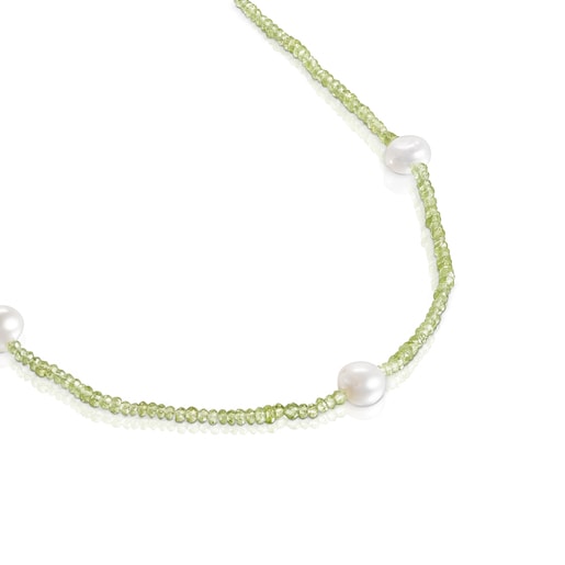 Peridot and pearl Sea Vibes Necklace