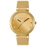 Montre analogique avec cadran doré et bracelet doré S-Mesh Mirror