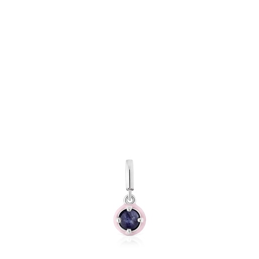 Silver TOUS Vibrant Colors Pendant with sodalite and lilac enamel | TOUS