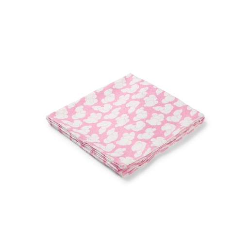 Beach towel in Aqua pink