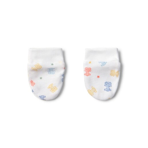 Baby hat and mittens set in Star unique